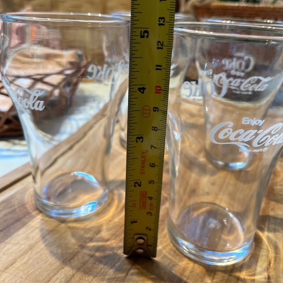Set/4 Vintage drug store Coca-Cola glasses - Picture 9 of 10